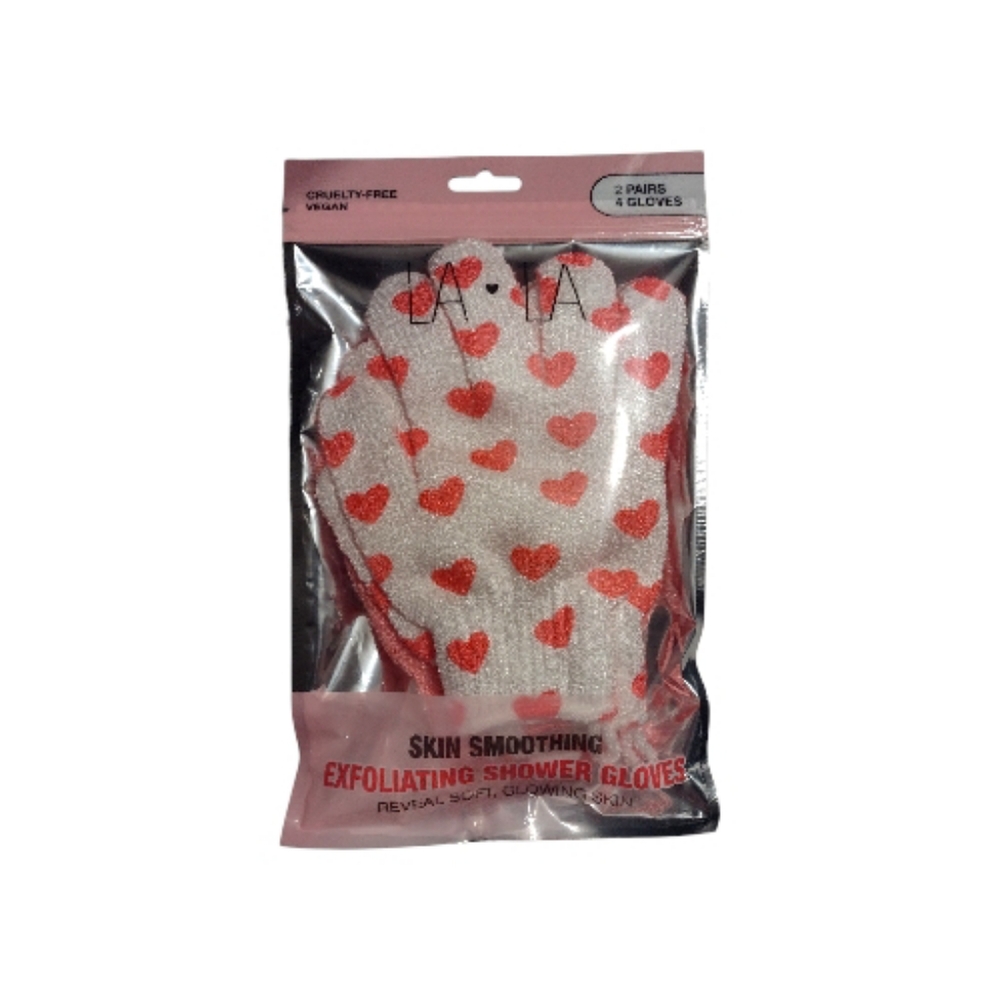 The Crème Shop Skin Smoothing Exfoliating Shower Gloves